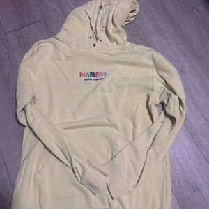 Diamond Supply Co. Cream Crewneck Hoodie with Multicolor Logo